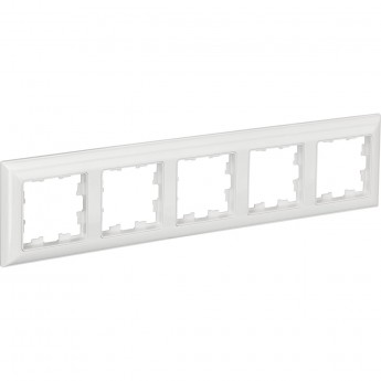 5-местная рамка IEK Brite ру-5-бр белый/белый BR-M52-12-K01 5-местная рамка IEK Brite ру-5-бр белый/белый BR-M52-12-K01