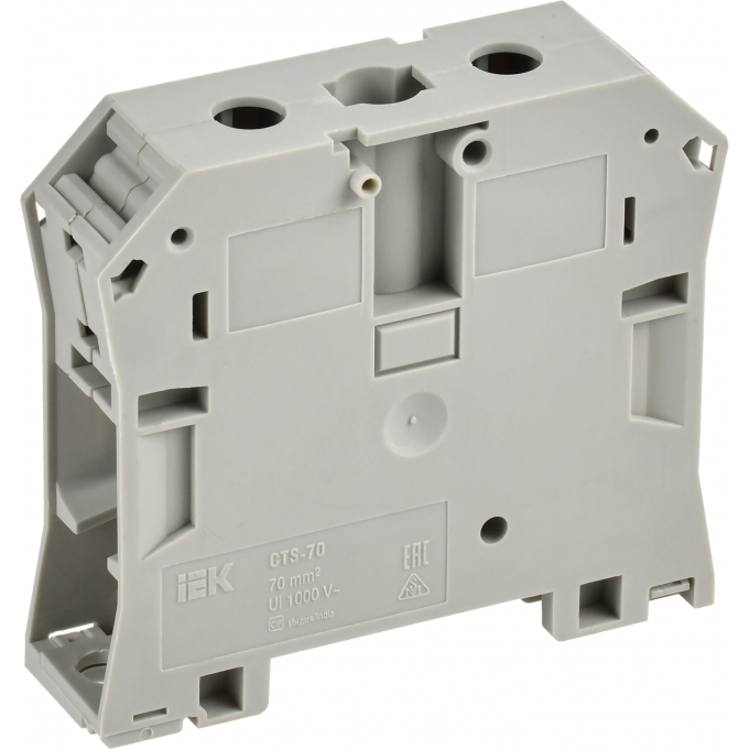 Колодка клеммная IEK CTS 70мм2 серая YCT10-00-K03-070 Колодка клеммная IEK CTS 70мм2 серая YCT10-00-K03-070
