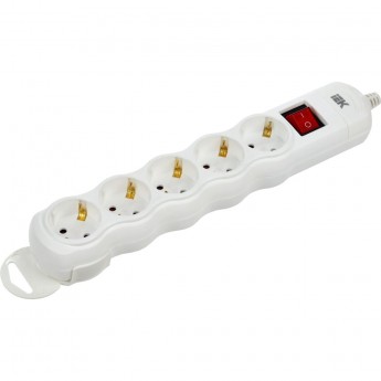 Колодка удлинителя 5-мест. с выключателем РПр05В IEK WYP10-D-KP-16-05-ZKS-K01 Колодка удлинителя 5-мест. с выключателем РПр05В IEK WYP10-D-KP-16-05-ZKS-K01