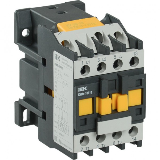 Контактор IEK КМИе-11811 18А 400В/АС3 1НЗ - KKME11-018-400-01 Контактор IEK КМИе-11811 18А 400В/АС3 1НЗ - KKME11-018-400-01