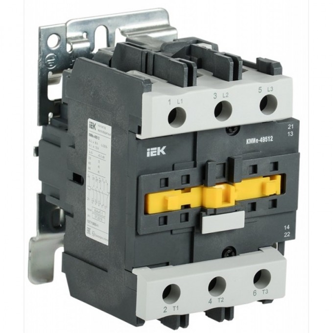 Контактор IEK КМИе-46512 65А 400В/АС3 1НО;1НЗ - KKME41-065-400-11 Контактор IEK КМИе-46512 65А 400В/АС3 1НО;1НЗ - KKME41-065-400-11