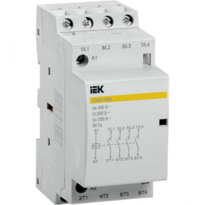Контактор модульный IEK КМ20-40М AC - MKK11-20-40 Контактор модульный IEK КМ20-40М AC - MKK11-20-40