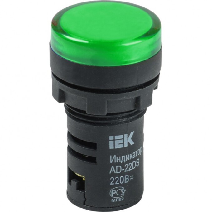 Лампа IEK AD22DS(LED)матрица d=22мм зеленый 230В - BLS10-ADDS-230-K06 Лампа IEK AD22DS(LED)матрица d=22мм зеленый 230В - BLS10-ADDS-230-K06