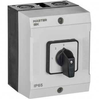 Переключатель кулачковый IEK MI-CS20-010-082 10А (сх. 82) в боксе стандартная рукоятка