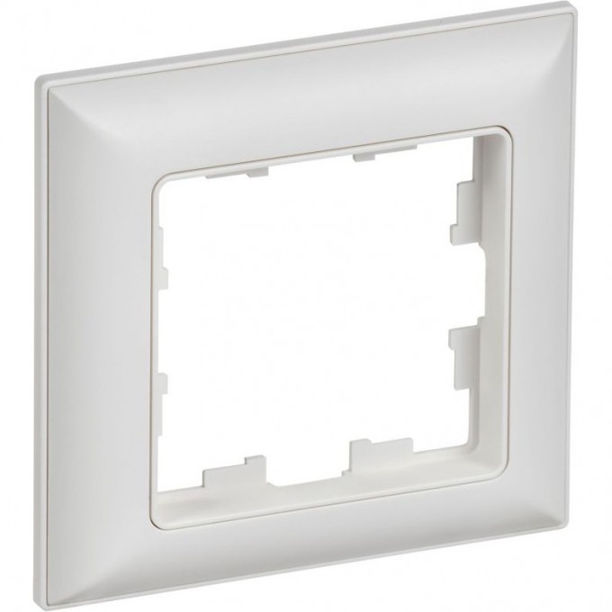 Рамка 1-местная IEK BRITE РУ-1-БрАБ арктич. бел./бел. BR-M12-12-K91