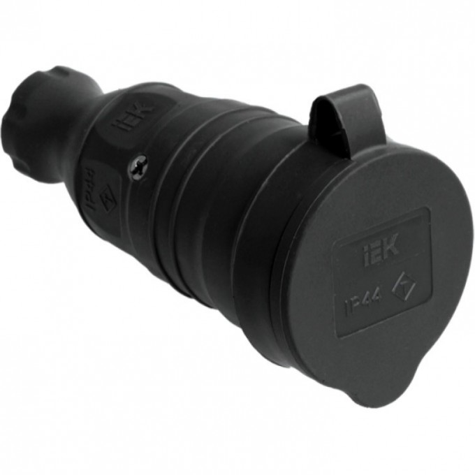 Розетка переносная IEK РБп13-1-0м с защитной крышкой IP44 ОМЕГА - PKR21-016-2-K02 Розетка переносная IEK РБп13-1-0м с защитной крышкой IP44 ОМЕГА - PKR21-016-2-K02