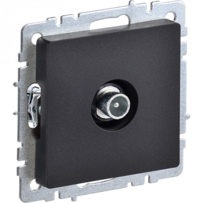 Розетка TV проходная IEK BRITE РТВ10-0-БрЧ черный - BR-A10-P-K02 Розетка TV проходная IEK BRITE РТВ10-0-БрЧ черный - BR-A10-P-K02