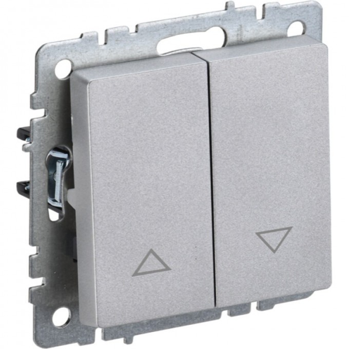 Выключатель жалюзи 10А IEK BRITE ВС10-1-5-БрА алюминий - BR-V15-0-10-K47 Выключатель жалюзи 10А IEK BRITE ВС10-1-5-БрА алюминий - BR-V15-0-10-K47